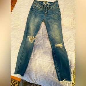 Madewell sz25 9” hi-rise skinny crop